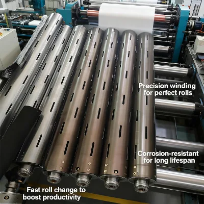 Factory Supply air Shaft Air Expanding Shaft Low Friction air Shaft for Plastic Bag Making Slitting Machines
