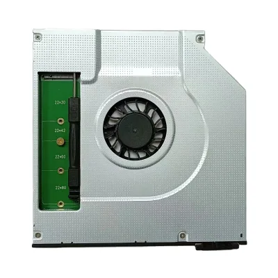 Manufacturer's Direct Sales M.2 SATA+NGFF Optical Drive Hard Drive Bracket with Cooling Fan 9.5mm Mobile Optical Drive Bracket