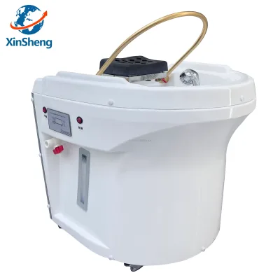 Barbershop Salon Plastic Chinese Design Hair Back Washing Black White Sink Shampoo Bowl Chair for Hotel & Hospital Use