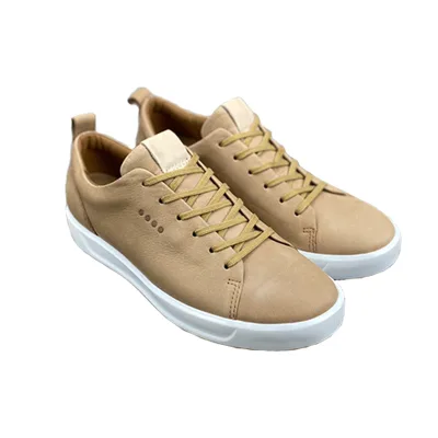 Men's Solid Multiple Color Non-Slip Athletic Golf Shoes Leather Cow Leather Skate-Style Low-Top Lace-Up Sneakers