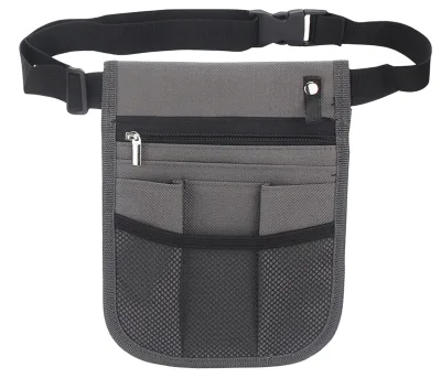 Work Utility Waist Bag, Multi-compartment Waist Pouch  Bag, Adjustable Fanny Pack for Staff Travel Storage B