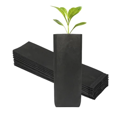 8cm X 30cm Thicken Nonwoven Fabric Breathable Eco-Friendly Plant Nursery Grow Bags for Home & Garden Seedling Use