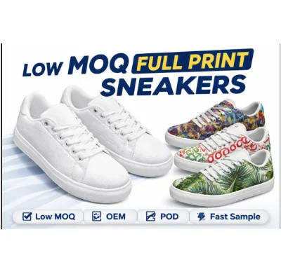Custom Logo Low Top Sneakers Private Label White Casual Shoes Breathable Lightweight Comfort Fashion Brand Supplier