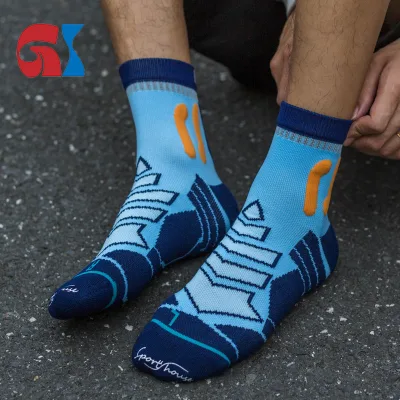GI Unisex Professional Sports Trendy Custom Socks Breathable Sweat-Wicking Road Socks Compression Anti-Slip Logo