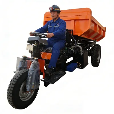 HuanSheng Underground Mining 3 Wheel Motorcycle 4000kg Mini Dumper Minero Material Transport Mini Dumper for Mining