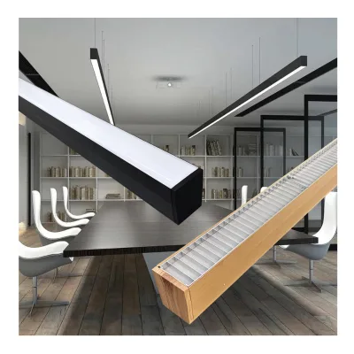 Remote Control LED Linear Light App Control Electroplated Grille With Color Changing DALI-DT8 Dimmable