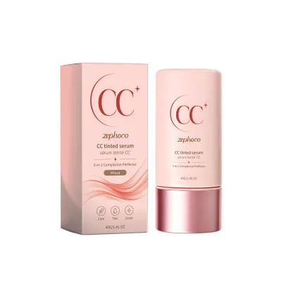 Hot Selling OEM 3 in 1 CC Serum Cream Lightweight Smooth Natural Full Coverage Even Skin Tone Moisturizing Glow Skin Tint Daily