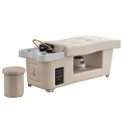 High -end Thai Style Head Spa Shampoo Bed Salon Soft Massage Hair Wash Water Therapy Bed Barbershop Hair Washing Chair