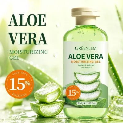 Greenlem 2026 New Arrival  Organic 15% Aloe Vera Moisturize  Gel