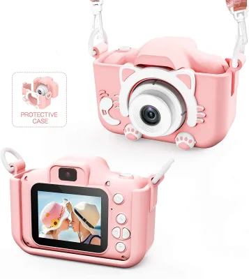 1080P HD Camcorder Digital Kid Camera Cute Toy Cat Dog unicorn Children's Camera Toys Kids Selfie Toddler Child Camera
