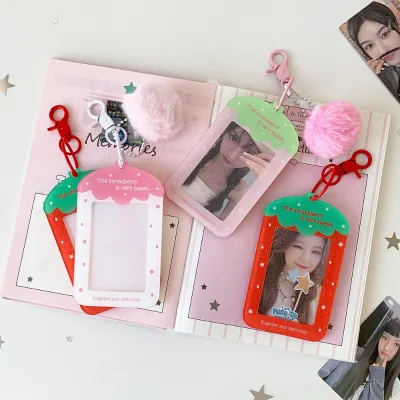 Custom Low Price Custom Design Acrylic Card Holder Card Holder With Keychain Storage Case Display Bag Pendant Fan Card Protector