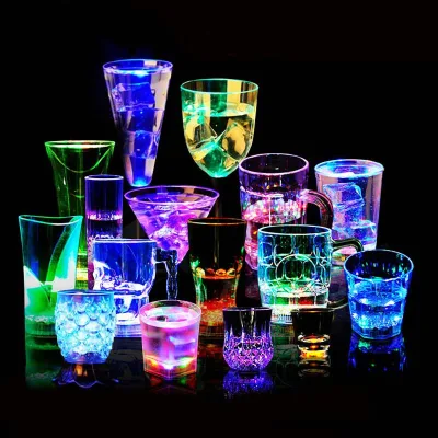 LED Flash Magic Color Changing Dragon Cup Water Inductive Rainbow Cup Bar Mug for Halloween Party for Beer Whisky Favors
