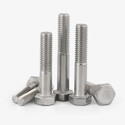 304 Stainless Steel Zinc Plated ISO Half Thread Hex Head Bolt DIN931
