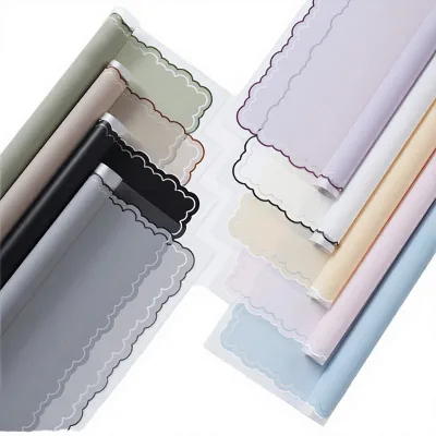 Factory Wholesale Waterproof PE Double-Sided Metallized Flower Wrapping Paper Bouquet Packaging Handkerchief Paper