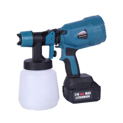 Industrial Grade 21V Lithium Battery High Pressure Spray Gun 3000psi 1800W Portable Paint & Glue Gun 1000ml Cup Capacity