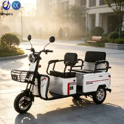 Hot Selling Foldable Rear Seat Electric Tricycle Rechargeable Tricycle Scooter Suitable for Elderly Travel Electric Tricycle