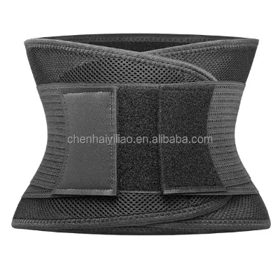 Double Compression Breathable Lower Waist Brace Adjustable Straps for Men Women Pain Relief Waist Support Protective Feature