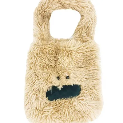 The Winter Fluffy Handbag Is Cute. the Small Handbag Has a Large Capacity and the Plush Is Comfortable and Adorable