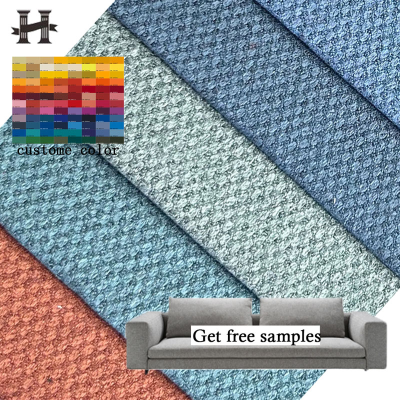 2154#Wholesale Home Textile Linen Home Textile French Linen Fabric Gingham Faux Linen Fabric