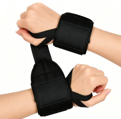 Wholesale Wrist Wraps Bench Press Anti-Sprain Support Elastic Adjustable Weightlifting Gym Training Strap OEM Factory