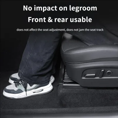 Car Underseat Hidden Storage Box TPE Compatible for Refreshed Y Seat Bottom Organizer Center Console Cup Holder