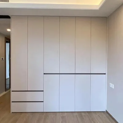 Sunmica Modern Design Built-In Living Room Furniture MDF Hanging Wardrobe Eco-Friendly Durable Easy Assembly Detachable Sliding