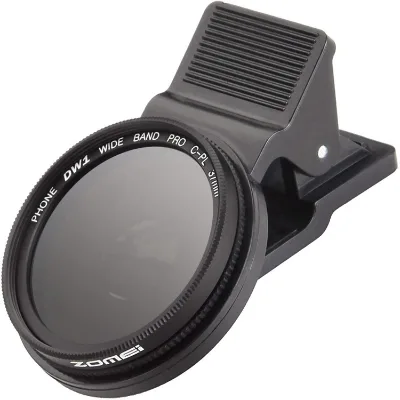 High Quality ZOMEI 37mm/52mm CPL Filter, Polarizer, Mobile Phone External Lens Clip, Mobile Phone Camera Filter