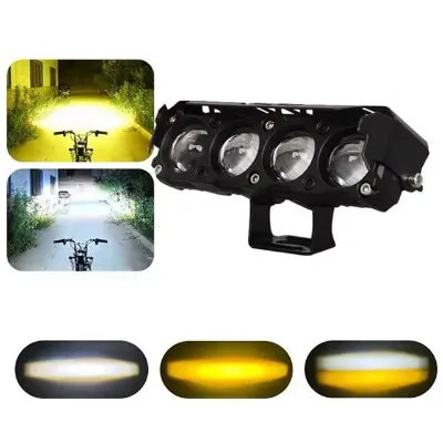 LED motorcycle spotlight headlights with 5 lenses, high and low beam floodlights, working running lights Construction Site Lights