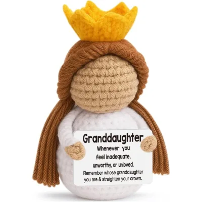Inspirational Crocheted Princess Keepsake, Sentimental Birthday and Graduation Gift, Christmas Gifts