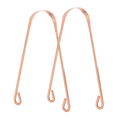 Removing Bad Breath Tools 100% Pure Copper Tongue Scraper Metal Tongue Scraper