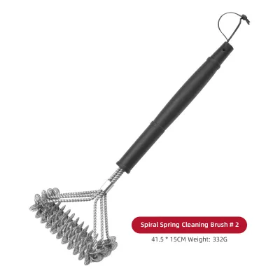 Grill Brush Scraper Bristle Free Safe Stainless Steel Bbq for Cleaning Ed
