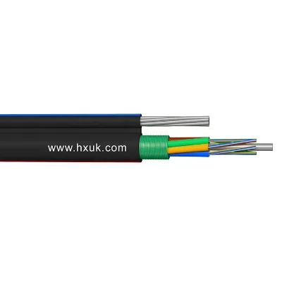 manufacturer figure 8 outdoor overhead armored SM G652D GYTC8A fiber optical cable with steel wire