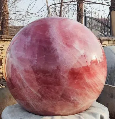 Hot Sale Big Size 2160kg Natural Rose Sphere From Factory