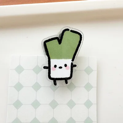 Hot Sale Cute Acrylic PP Clip Kawaii Cartoon Anime Two-sided Custom Badge Holder Clips