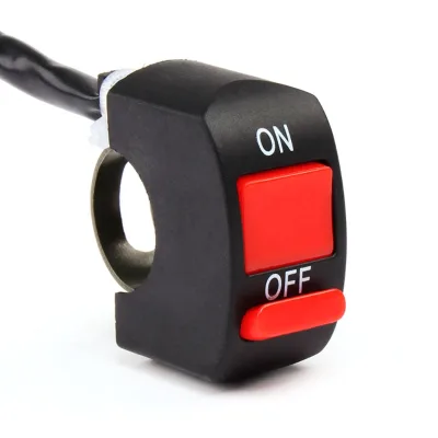 Motorcycle Switches Bullet Connector Handlebar Switches ON/OFF Button Connector Push Button Switch Motorbike Accessories