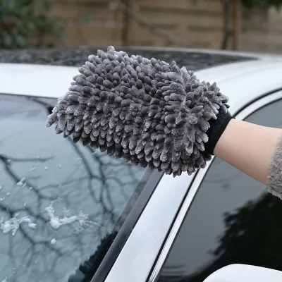 High Quality Microfiber Car Wash Mitt Waterproof Chenille Gloves for Car Washing Durable and Long-Lasting