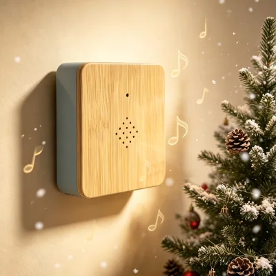 Square Wireless Bird Chirping Sound Box White Noise Speaker Customizable for Cafe Christmas Halloween Holiday Shop Atmosphere