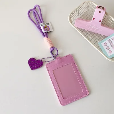 In Stock Student Bus Card Band Card Holder PU Material Gift
