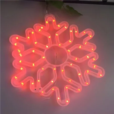 Waterproof Lamp Signs AC220V Store Decorate Custom Logo Snowflake Explosion Modern Neon Pattern Christmas Lights Decoration