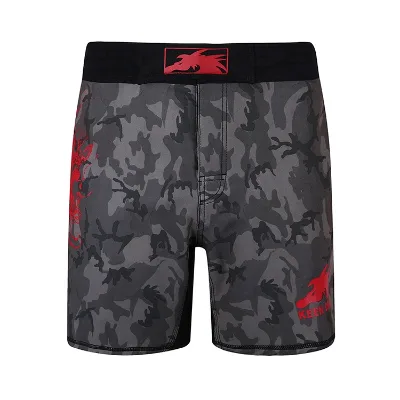 KEENDRAGON Custom Print Fitness Grappling Shorts Kick Boxing Mma Fight Shorts With Slit Martial Arts Wear Shorts