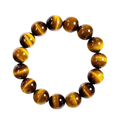 Factory Price Wholesale Fashion Natural Gemstone Jewelry 8-16mm tiger Eye Bracelets for Gift