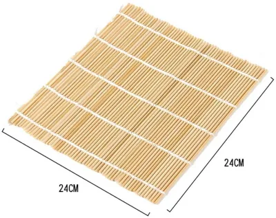 OEM Bamboo Sushi Rolling Mat for Sushi Japanese Style(24 * 24cm)