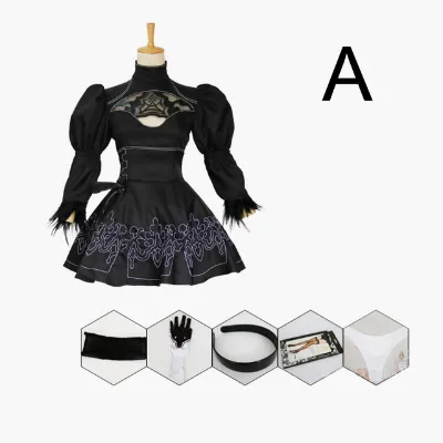 Nier Automata Cosplay Costume Yorha 2B Sexy Outfit Games Suit Women Role Play Costumes Womens Halloween Party Fancy Dress
