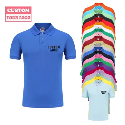 Custom Logo Printed Polyester Cotton Plain Workwear Uniform Mens T 2022-23 Latest Style Button Collar Vietnam Polo Shirt