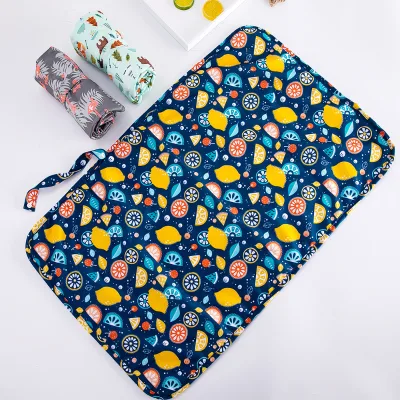 Diaper Changing Pad for Newborn Girl & Boy Baby Changing Pad with Smart Wipes Pocket Waterproof Travel Changing Kit Baby Gift