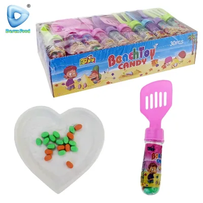 Funny Beach Tool Sand Shovel Plastic Fruit Flavor Toy and Candy