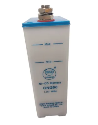 Nickel Cadmium Rechargeable Battery High Discharge GNG 90AH for UPS ELECTRO MAGNETS