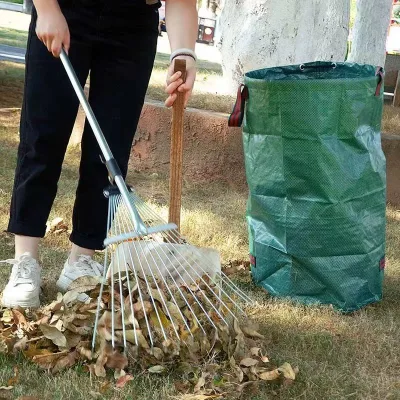 Hot Selling 400L Waterproof Woven Modern Design Reusable PP Garden Leaf Storage Bag 1 Year Warranty for Farmhouse Use