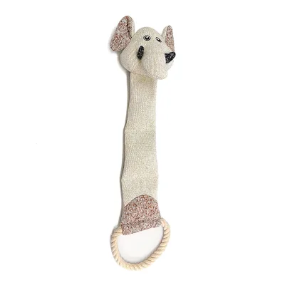 Stuffed Animals Designer Chew Plush Elephant Toy Interactive Pet Supplies Crinkle Dog Toy with Cotton Rope