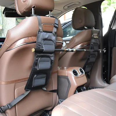 Back Seat Fishing Rod Holder for Cars Vehicle Rod Carrier Backseat Fishing Pole Holder Pole Secure Strap Other Fishing Products